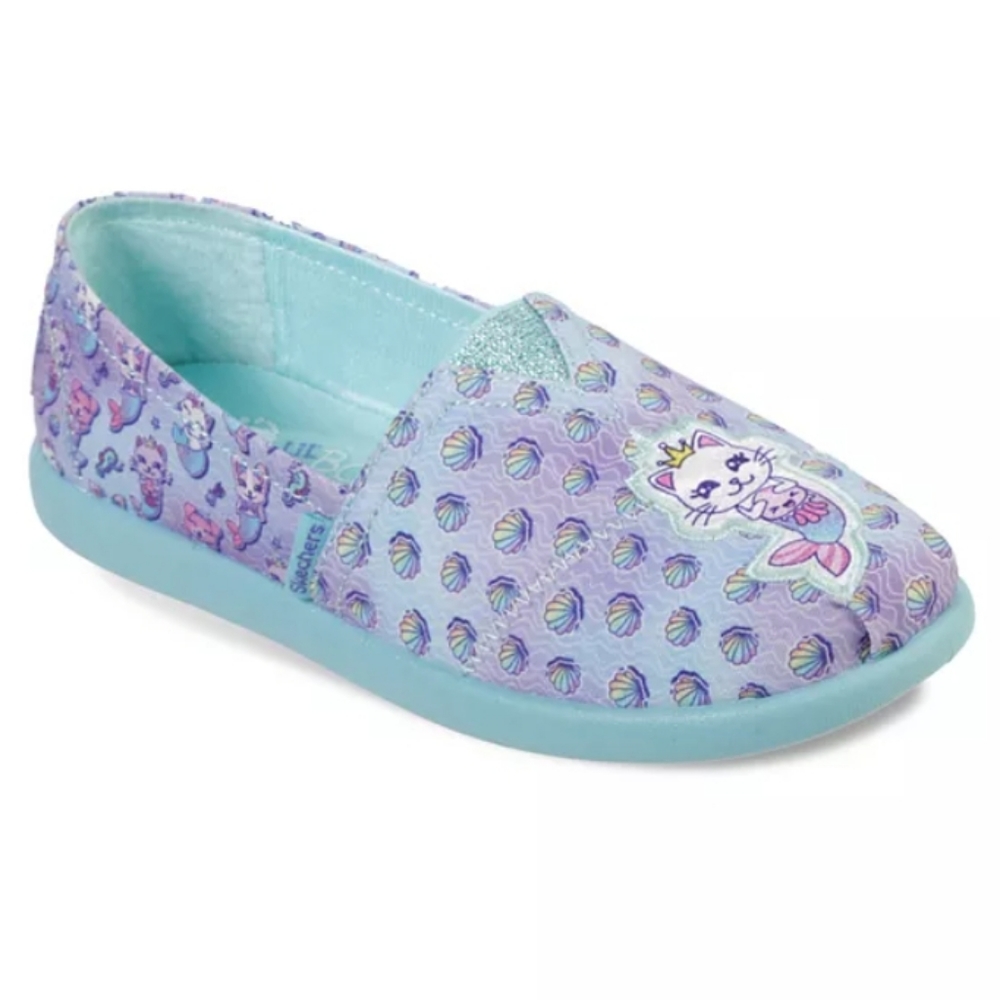 Bobs From Skechers Memory Foam Mermaid Slip Ons 11.5